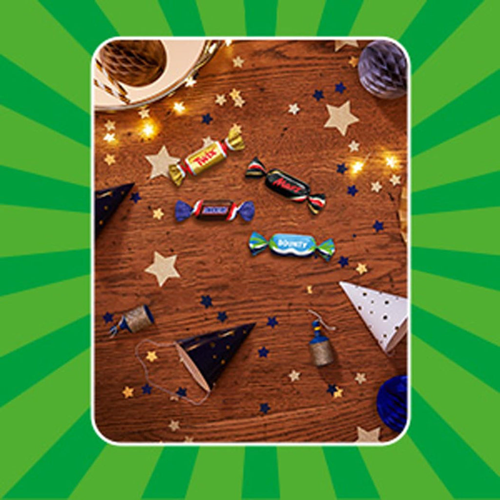 Mix de miniaturi, Mars, Snickers, Bounty & Twix, Batoane clasice în format mini, 296 Batoane, 3Kg Bomboane de Ciocolata Naty Shop