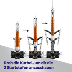 LEGO Technic NASA Artemis SLS-Schwerlastrakete - Kinder Rakete & Raumschiff Spielzeug - Baumodell & Modellbau Konstruktionsspielzeug ab 9 Jahren - Geschenk für Jungen und Mädchen - 42221