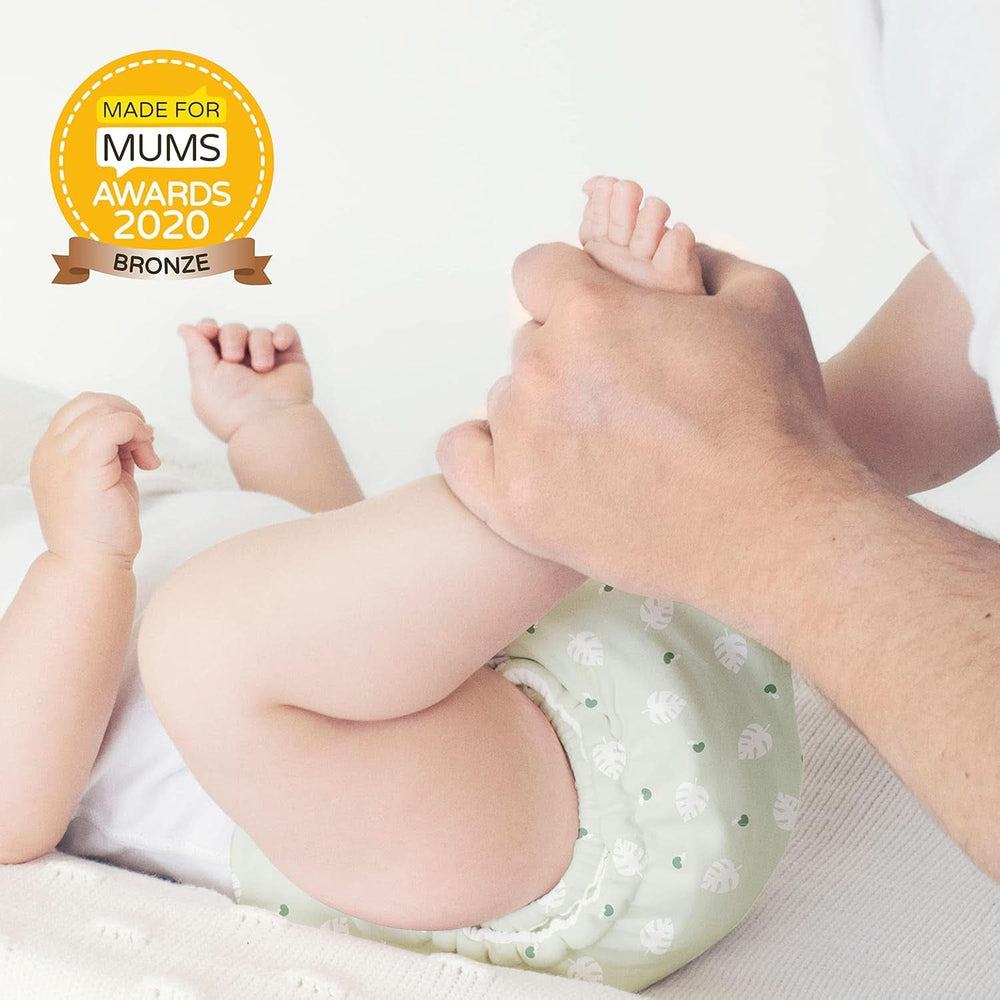 Bambino Mio, wiederverwendbare Babyfeuchttücher – Basic – umweltfreundlich, frei von Chemikalien, doppelseitig, waschbar, 10er-Packung, Wolke – Verpackung kann variieren Baby-Feuchttücher Naty Shop