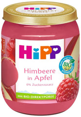 Hipp Premium Fruchtpüree 6 x 160 Gramm Mutter und Kind Naty Shop 6 x 160 Gramm Himbeere und Apfel
