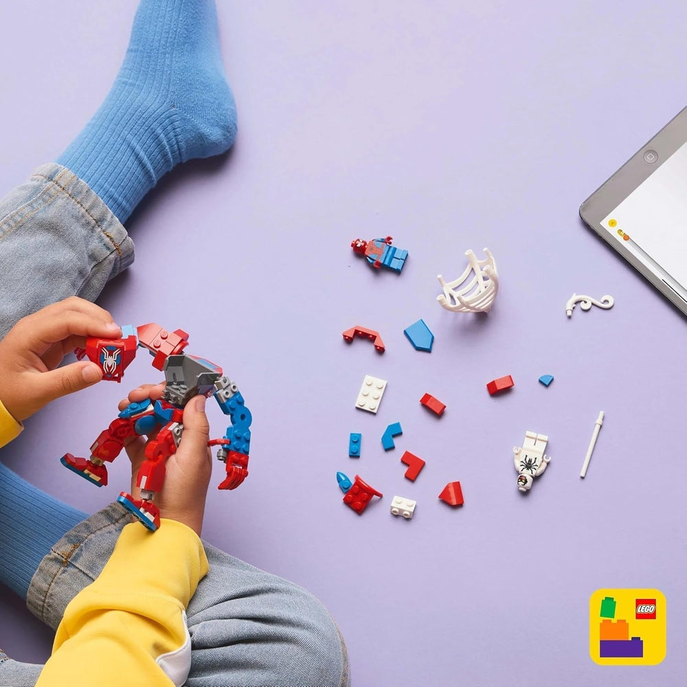 LEGO Marvel Spider-Man Mech Vs. Anti-Venom – Superhelden-Spielzeug mit 2 Minifiguren – Actionfigur mit beweglichen Armen, Beinen und Fingern – Geschenk für Jungen und Mädchen ab 6 Jahren. 76308 Besuche den LEGO-Store Bausets