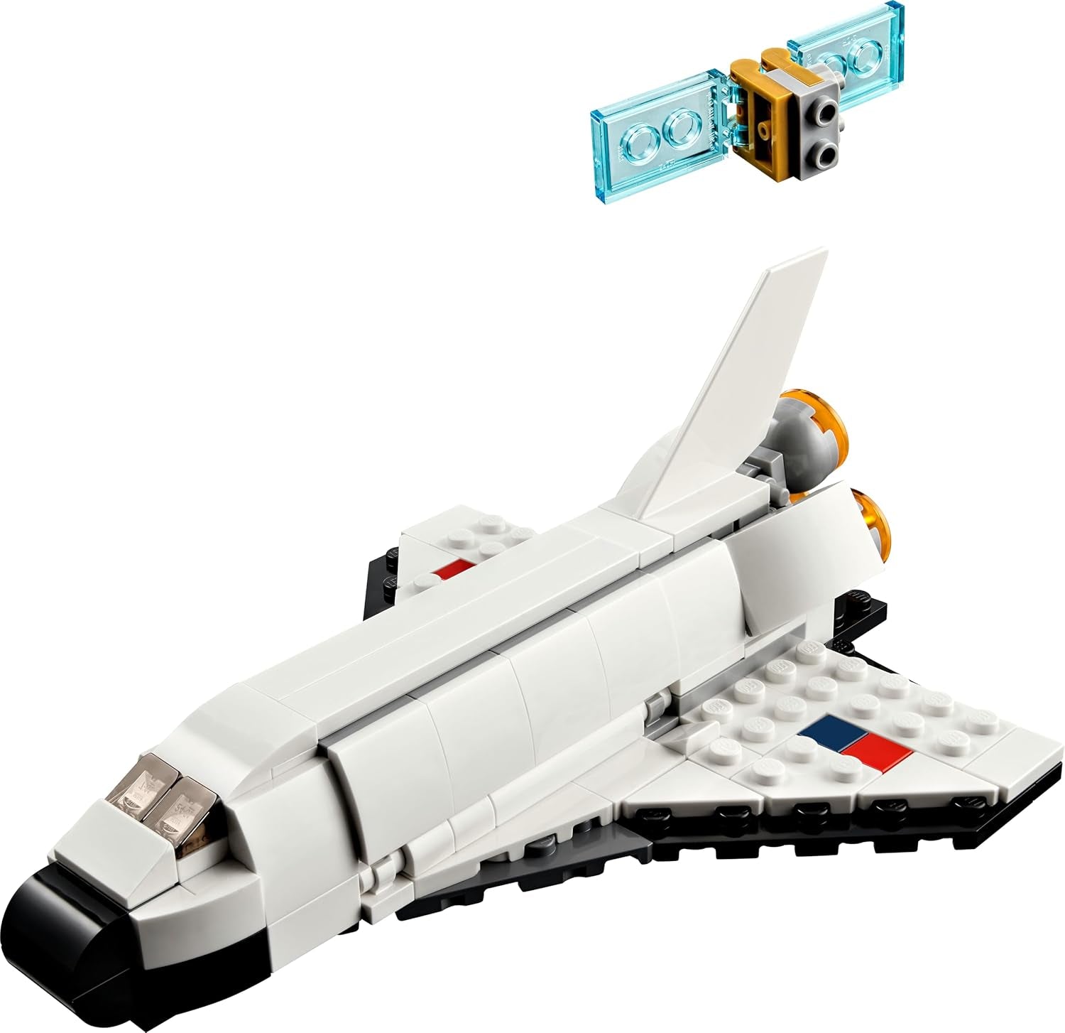 LEGO 31134 Creator 3in1 Spaceshuttle Spielzeug zum Astronauten zum Raumschiff, Konstruktionsspielzeug für Kinder, Jungen, Mädchen ab 6 Jahren, kreative Geschenkidee