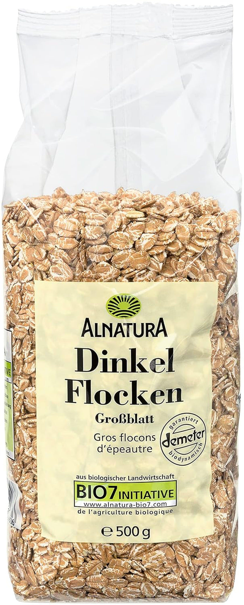 Fulgi de speltă organici cu fulgi mari, 500g