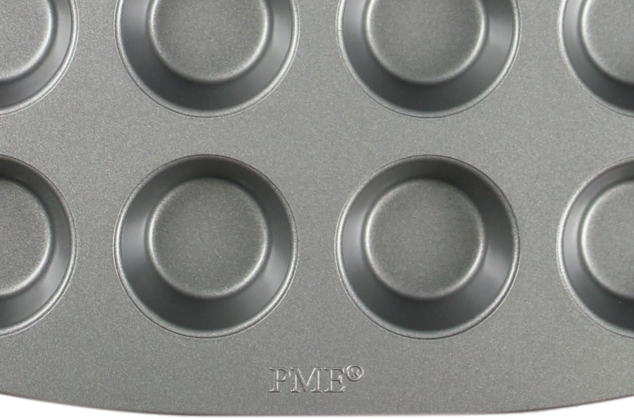 CSB111 Antihaftbeschichtete Mini-Muffinform Mit 24 Löchern Aus Karbonstahl, Edelstahl, Silber, 39,4 x 24,6 x 2,1 cm Formen und Tabletts zum Backen Naty Shop