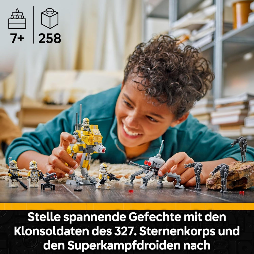LEGO Star Wars Klonsoldaten des 327. Sternenkorps Battle Pack - Spielzeug für Kinder ab 7 Jahren - Minifiguren zum Bauen und Sammeln - Kreatives Geschenk für Jungen und Mädchen - 75431