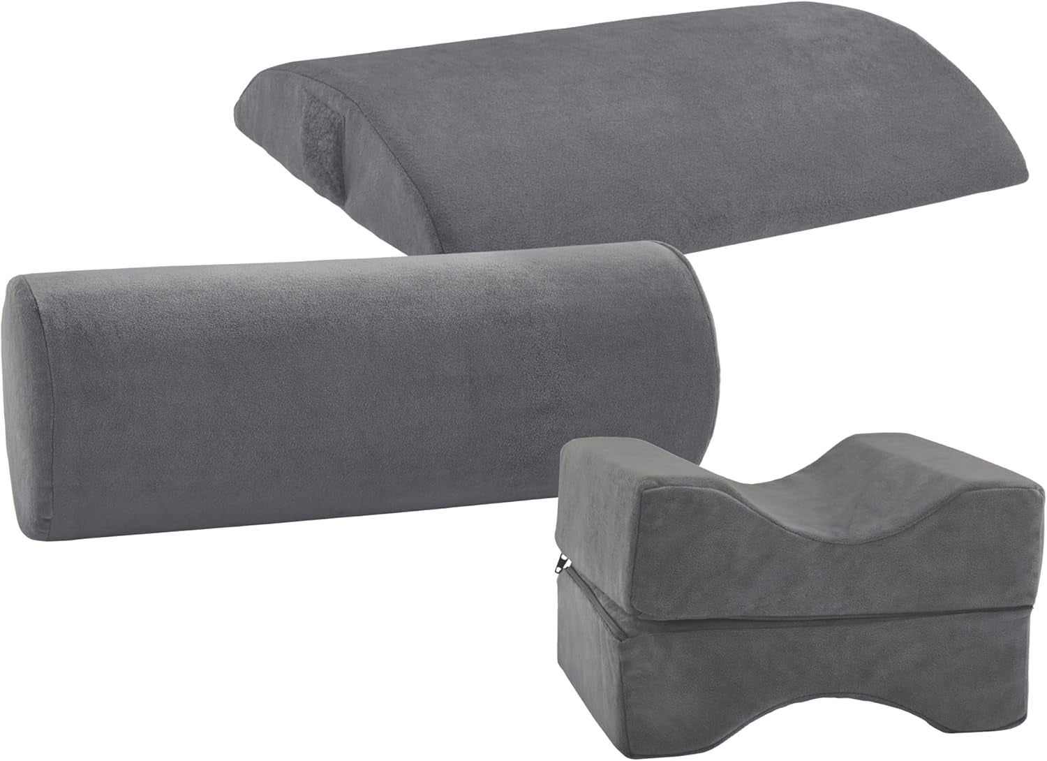 Pernă ortopedică pentru spate/lombare Traumnacht cu miez din spumă vâscoelastică și husă din microfleece prietenoasă cu pielea, certificată Öko-Tex, produsă conform standardelor germane de calitate