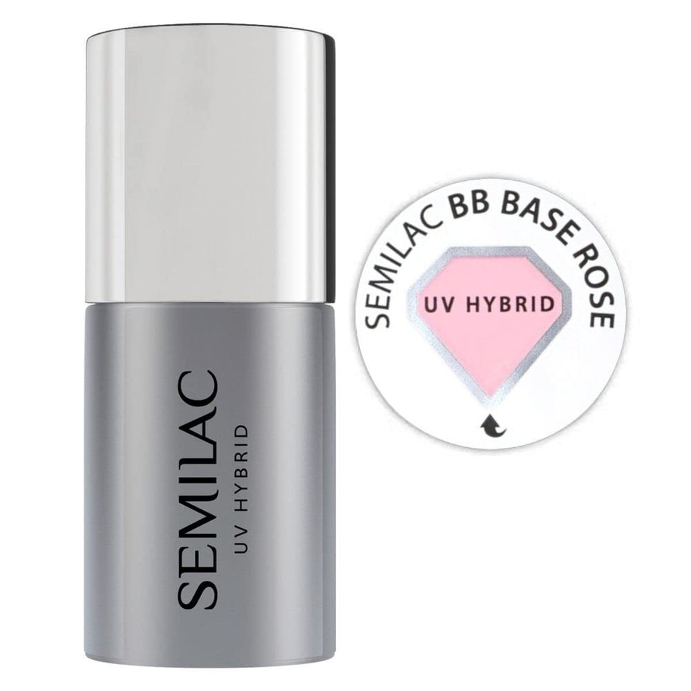 Bază de ojă UV Semilac Pure&Clean 7 ml – Bază hibridă autonivelantă pentru unghii sensibile