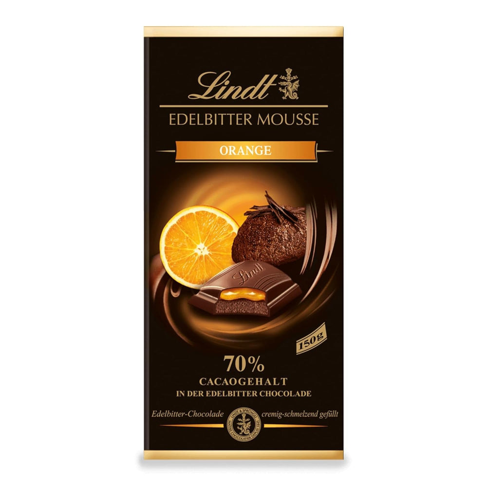 Mousse de ciocolată neagră Lindt cu chili și vișine | Baton 150g | Cu 70% conținut de cacao și umplutură de mousse de ciocolată neagră și chili cu vișine | Baton de ciocolată | Ciocolată neagră