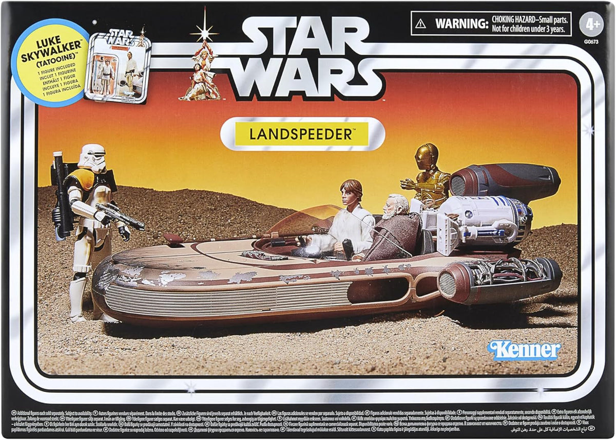 Star Wars Vintage Collection Landspeeder & Luke Skywalker, Star Wars: A New Hope Actionfigur und Fahrzeug, 9,5 cm Actionfiguren Naty Shop Standardtitel