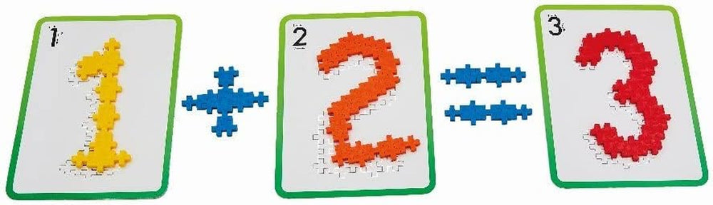 Plus-Plus 9603909 Geniales Konstruktionsspielzeug, Learn to Build, ABC & 123, Kreativ-Bausteine, 600 Teile