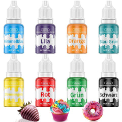 Coloranti alimentari gel, 6 grame sau 10 grame Naty Shop 8 x 6 ml