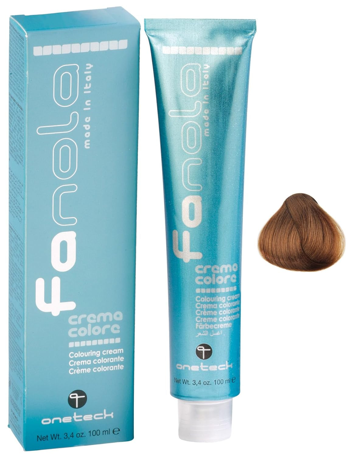 Fanola crema colore Cremă colorantă 7.0 Blond, 100 ml Vopsea pentru par Naty Shop 8.03 Blond deschis cald