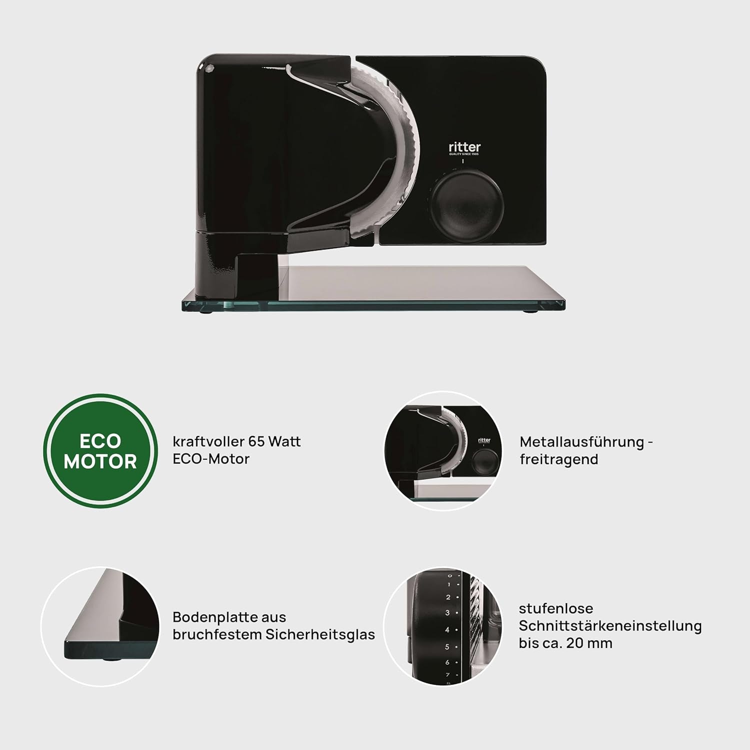 Ritter Sono 2 Elektrischer Multifunktionsschneider Rasnite und Allesschneider Naty Shop