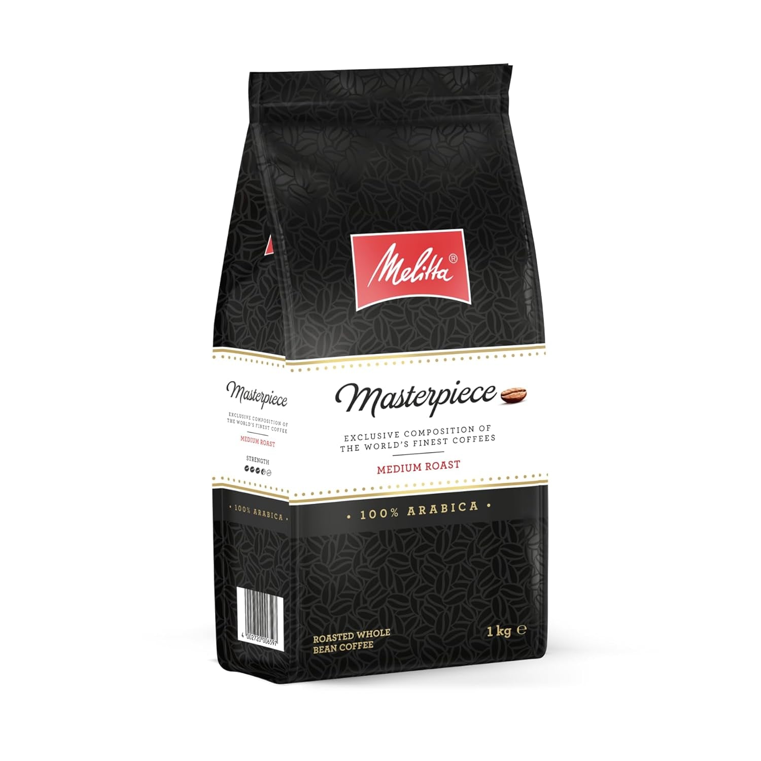 Melitta Monsooned Malabar Rare Coffee, 1 kg, Kaffeebohnen, ungemahlen, 100 % Arabica-Bohnen aus Indien, in Deutschland geröstet, Stärke 4 Naty Shop Masterpiece Coffee