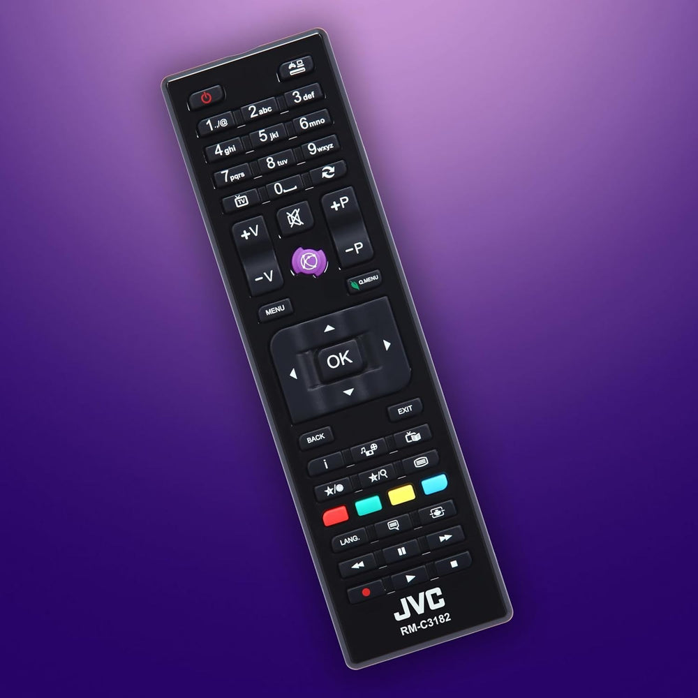 Televizor JVC LT-40VF4455 de 40 de inci, televizor Full HD cu diagonală de ecran de 102 cm și tuner triplu integrat, televizor LED negru