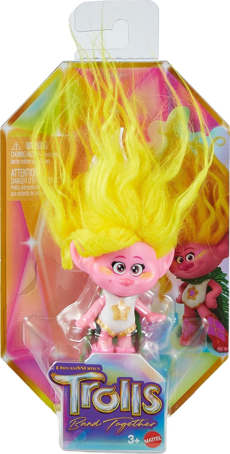 Mattel DREAMWORKS TROLLS Together Strong – Queen Poppy, Viva, Branch, Guy Diamond mit Tiny Diamond mit Plüschhaar und 5 Gelenken, für Kinder ab 3 Jahren, HNF07 Naty Shop Dolls