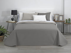 AVA | Cuvertură Reversibilă | Pentru Toate Anotimpurile | Culoare - Bej/Taupe | Pentru pat de 105 Cm. (200 X 270 Cm. Ancho X Alto) | Cuvertură cu matlasare Plapumi si pilote Naty Shop Titlu implicit