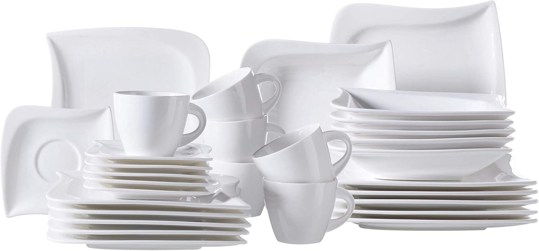 Mäser La Musica Serie, Kombiservice, Porzellan-Geschirrsets Naty Shop Kombiservice 30-teilig