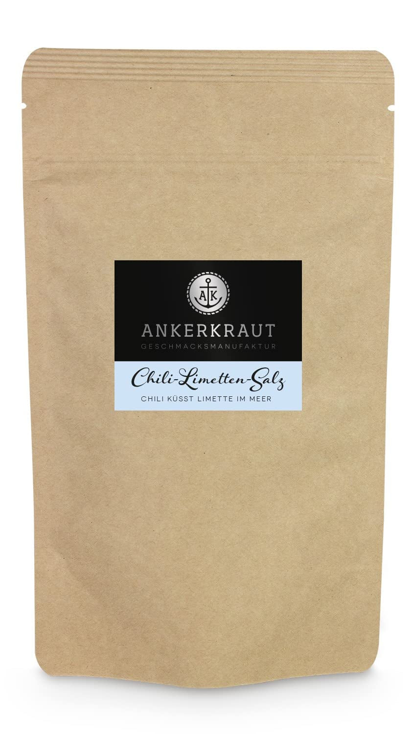 Ankerkraut Chili-Limetten-Salz, 70g im Korkenglas, Speise-Salz Mischung für Steak Fisch Salat Asia Gerichte, Allrounder mit Geschmack und Qualität