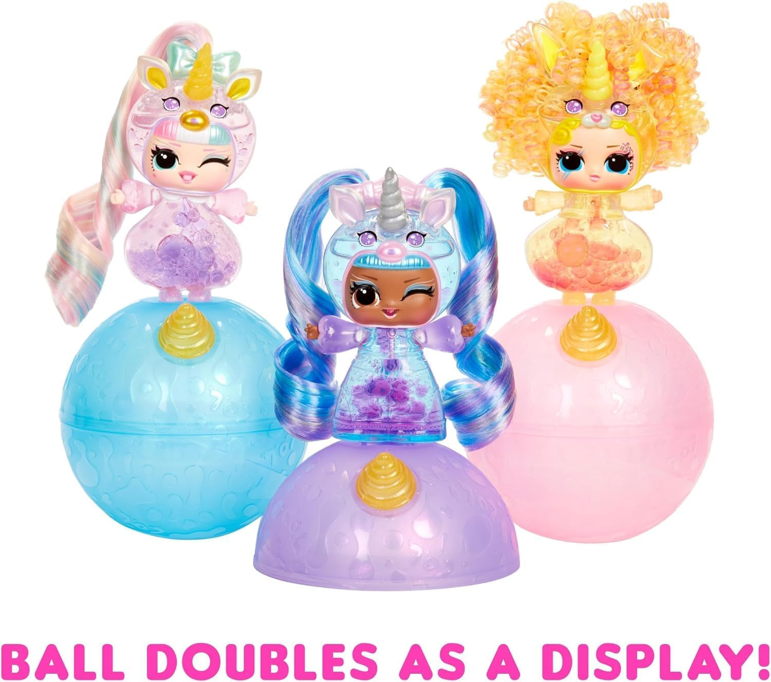 L.O.L. Surprise! Unicorns Tots - Inklusive 1 Puppe mit Transparentem Körper und Lavalampen-Effekt, Blindverpackung, 8 Puppen zum Sammeln, mit 2 Bunten Mixturen, für Kinder ab 4 Jahren