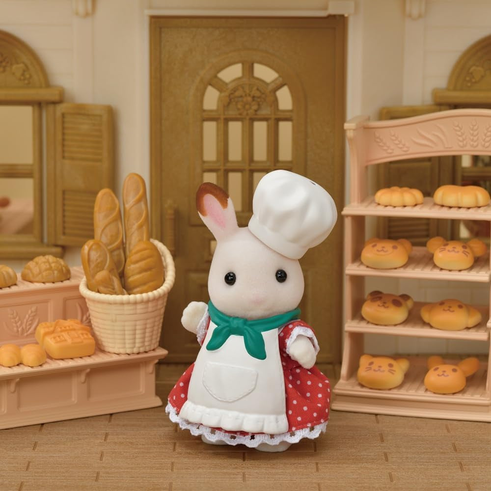 Sylvanian Families 5536 Set de brutărie pentru casă de păpuși - Set de joacă pentru casă de păpuși