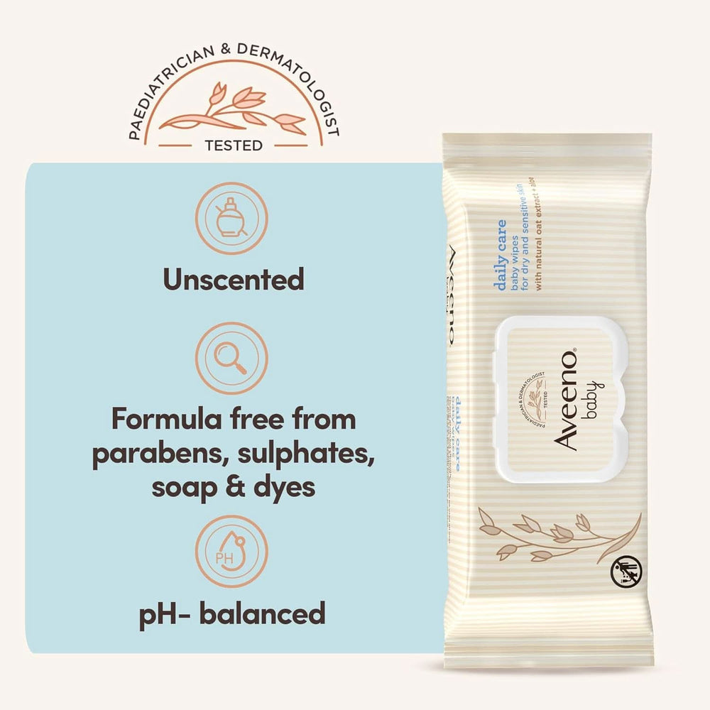 Tägliche Pflegetücher für empfindliche Haut Sanfte und effektive Reinigung Baby Essentials, weiß, 12 Packungen (864 Tücher) Baby-Feuchttücher Naty Shop