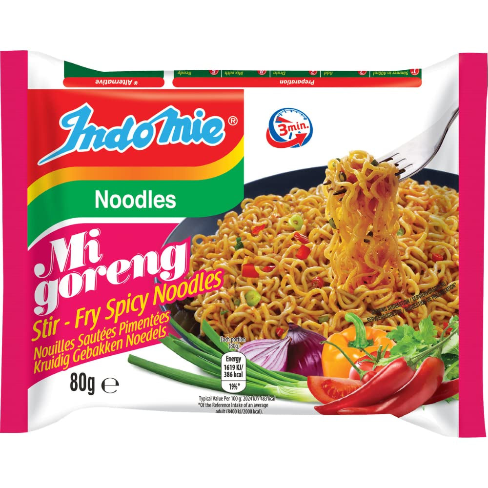 INDOMIE - Instant Mi Goreng Nudeln - Multipack (40 x 80g)