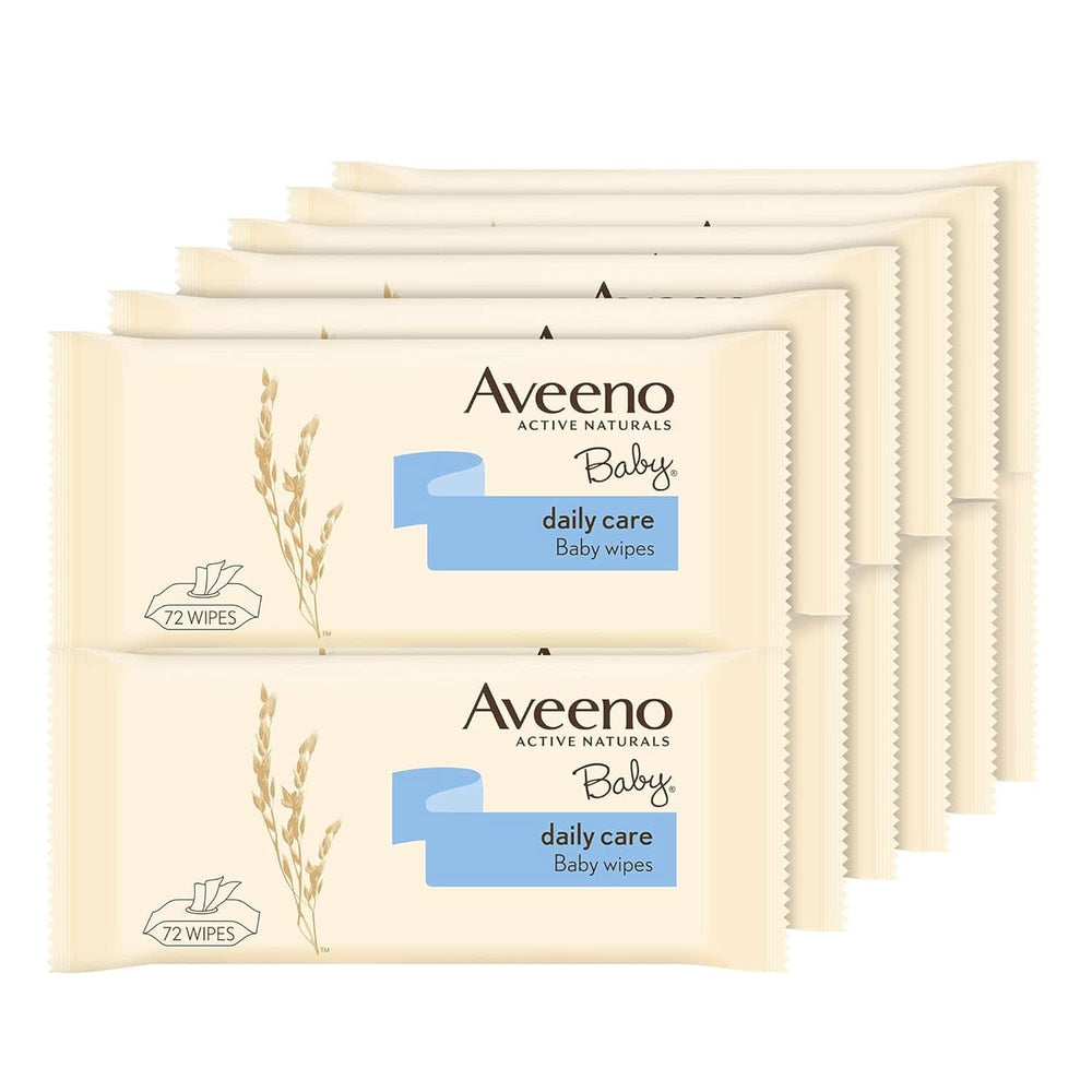 Tägliche Pflegetücher mit Hafer- und Aloe-Extrakt, 72 Stück Baby-Feuchttücher Naty Shop 12 Packungen x 72 Aloe-Vera-Tücher