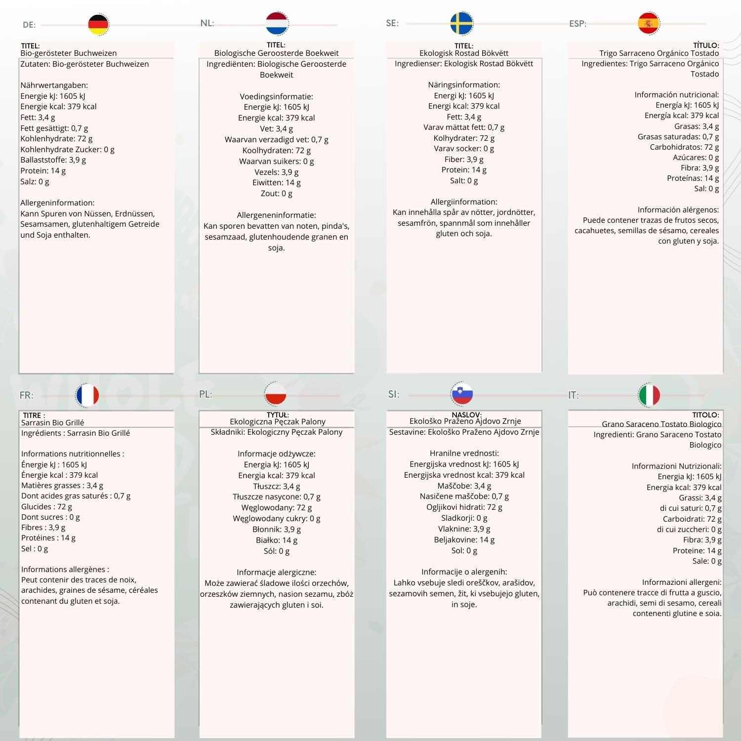 Wholefood Earth gerösteter Bio-Buchweizen, 1 kg