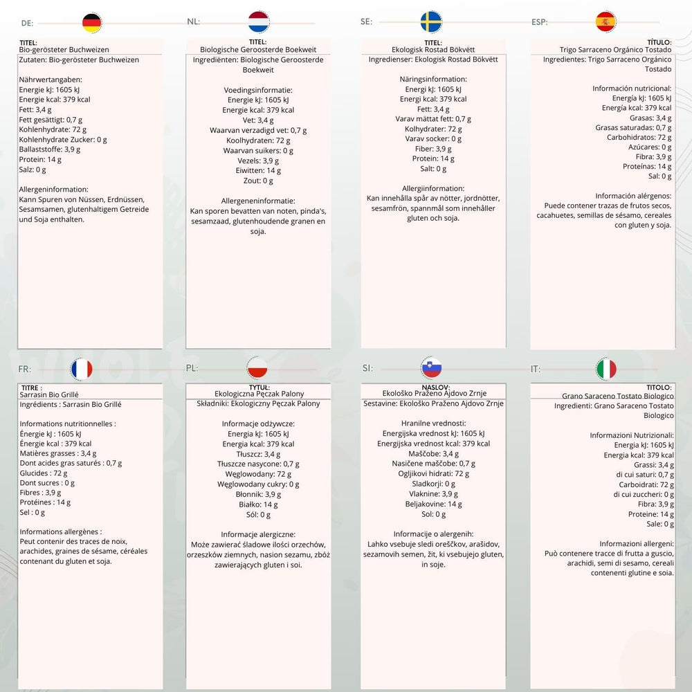 Wholefood Earth gerösteter Bio-Buchweizen, 1 kg