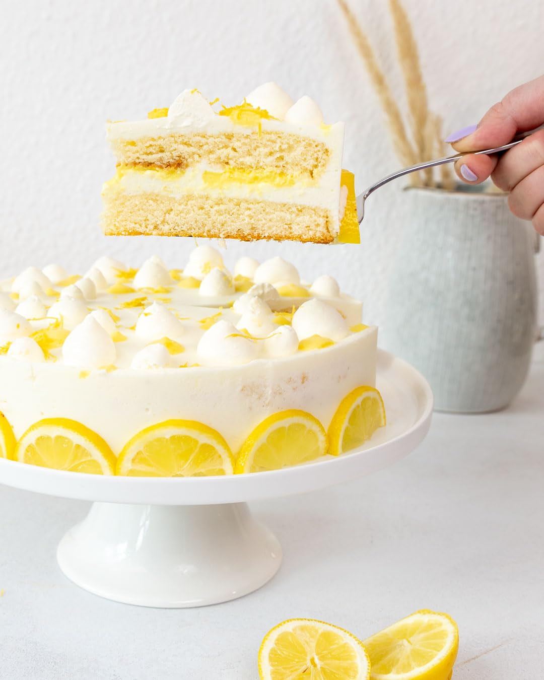 RUF Kuchen Träume Zitrone, Zitronenkuchen Traumhaft Einfach, Mit Puderzucker, Backmischung Für Einen Himmlisch Luftig Lockeren Kuchen Naty Shop