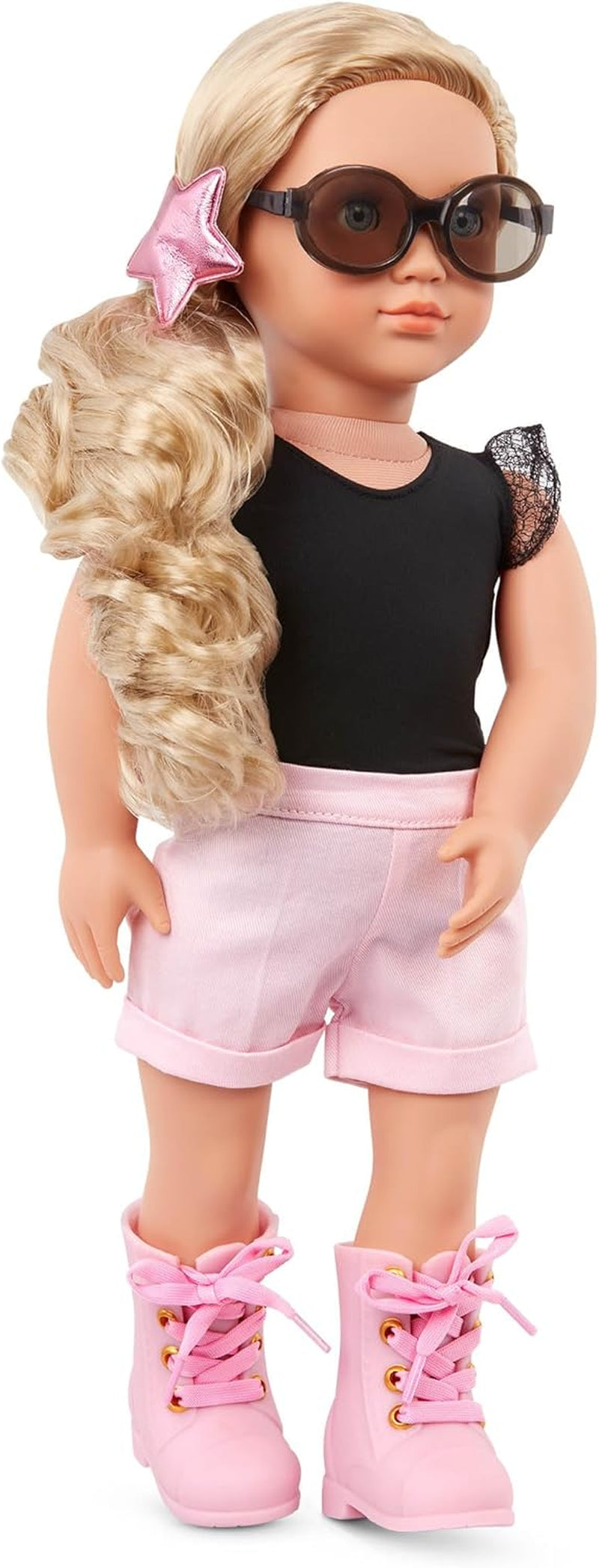 Our Generation - Stella - 46 cm Starry Fashion Starter Puppe - Blondes Haar und helle, himmelblaue Augen - 3 Outfits & Styling-Accessoires in Geschenkbox - Spielzeug für Kinder ab 3 Jahren