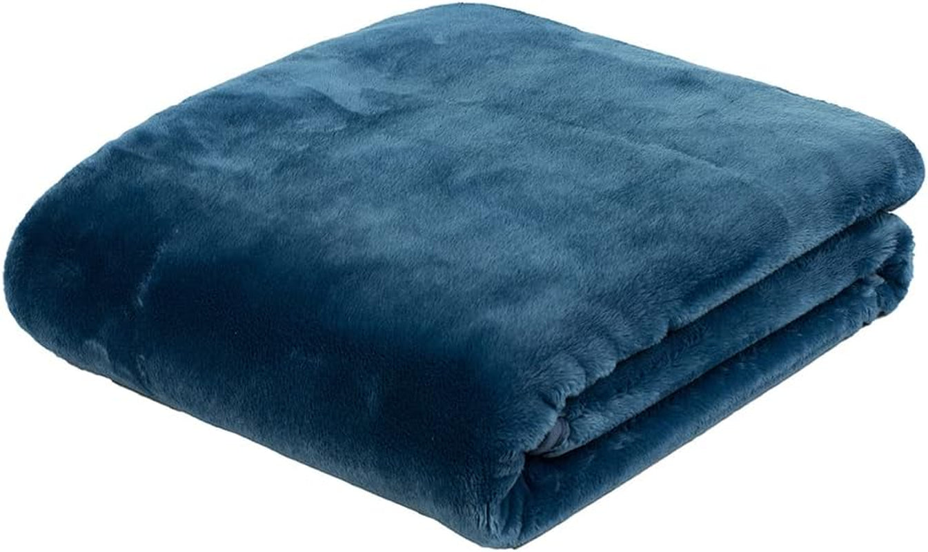 Gözze - Pătură confortabilă Premium Cashmere-Feeling, 500 G/M², 180 X 220 Cm - muștar Paturi si Cuverturi Besuche den GÃ¶zze-Store Albastru 220 X 240 Cm