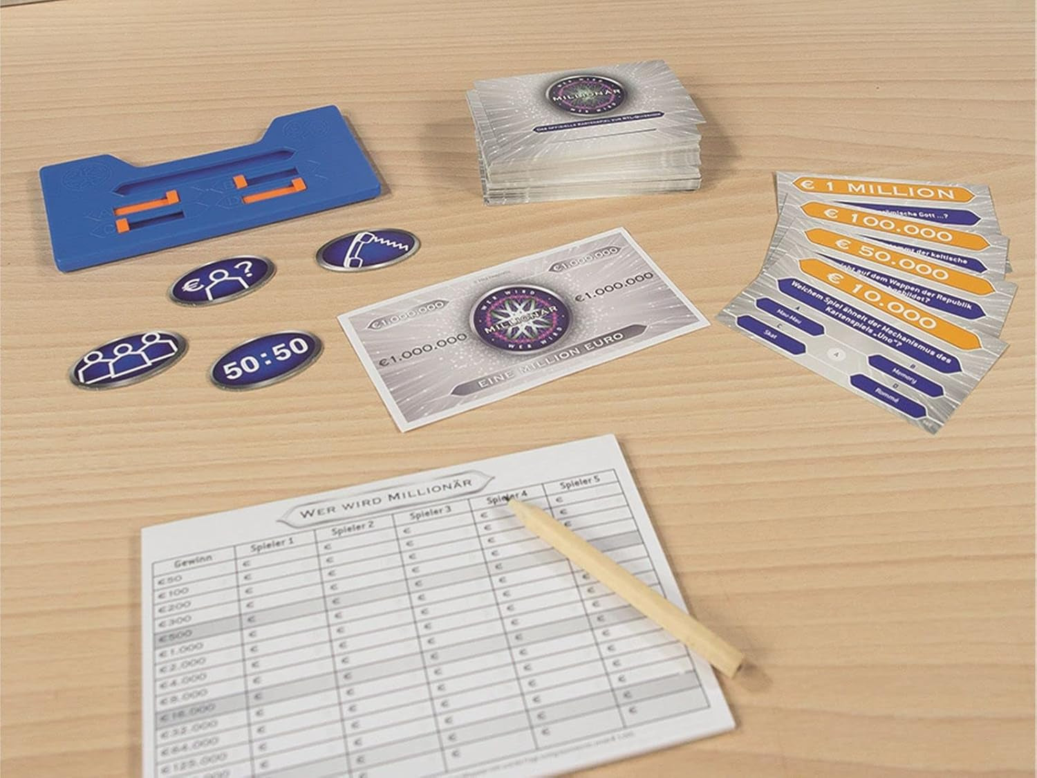 Jumbo Games 19736 Spiele – Wer wird Millionär – 20. Jahrestag – Brettspiel – ab 12 Jahren