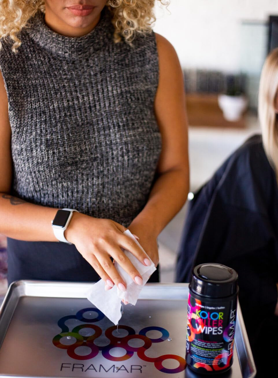 FRAMAR Demachiant pentru păr vopsit - Demachiant pentru păr vopsit, Demachiant pentru păr vopsit, Demachiant pentru păr vopsit, Accesorii pentru vopsirea părului, Demachiant pentru păr vopsit, Demachiant pentru păr vopsit - 100 șervețele Vopsea pentru par Naty Shop