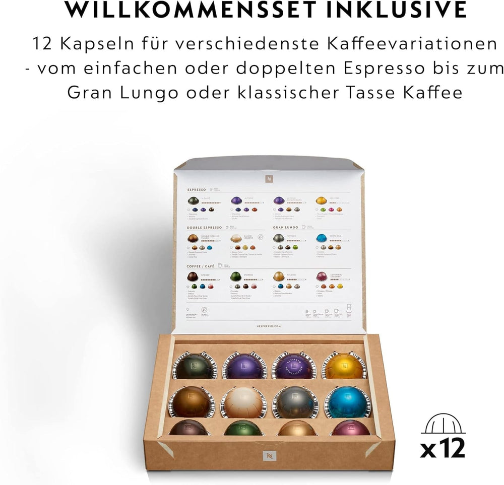 Espressor cu capsule Nespresso Krups Vertuo Pop, capacitate: 560 ml, recunoaștere automată a capsulelor, sistem one-touch, 4 dimensiuni de cești, timp de încălzire scurtat, sustenabil, Aqua Mint, XN9204