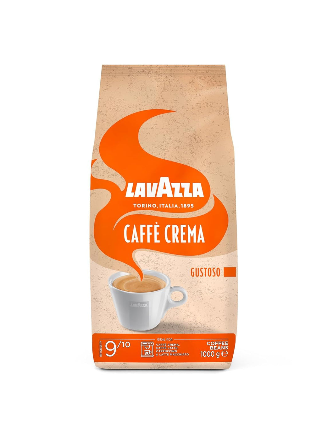 Lavazza Caffè Crema Leggero Ediție specială, pachet de 1 kg Cafea Naty Shop 1 Kg Caffee Crema Gustoso