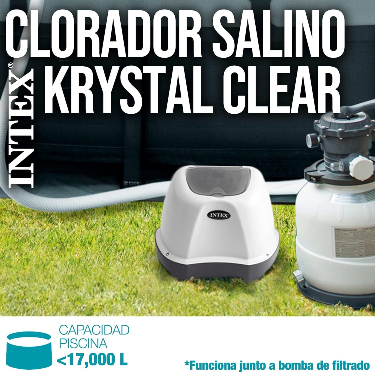 Sistem de acvariu cu apă sărată Intex Krystal Clear 230V CG-26664