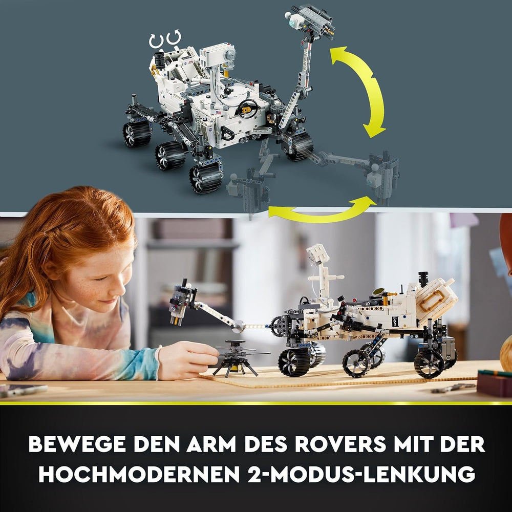 LEGO 42158 Technic NASA Mars-Rover Perserverance Weltraum Spielzeug Set mit AR-App, Wissenschafts-Spielzeug zum Bauen für Mädchen und Jungen ab 10 Jahren