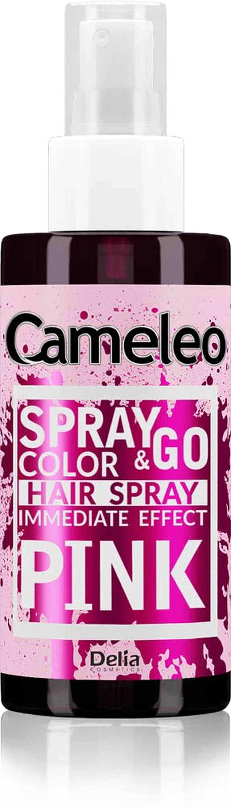 Cameleo - Spray & Go - spray colorant pentru păr - violet - pentru păr blond, blond platinat și gri - pur și simplu pulverizați și terminați - semi-permanent - rezultat instant - spray colorant pentru păr carnival - 150 ml Vopsea pentru par Naty Shop Roz 150 Ml (1 pachet)