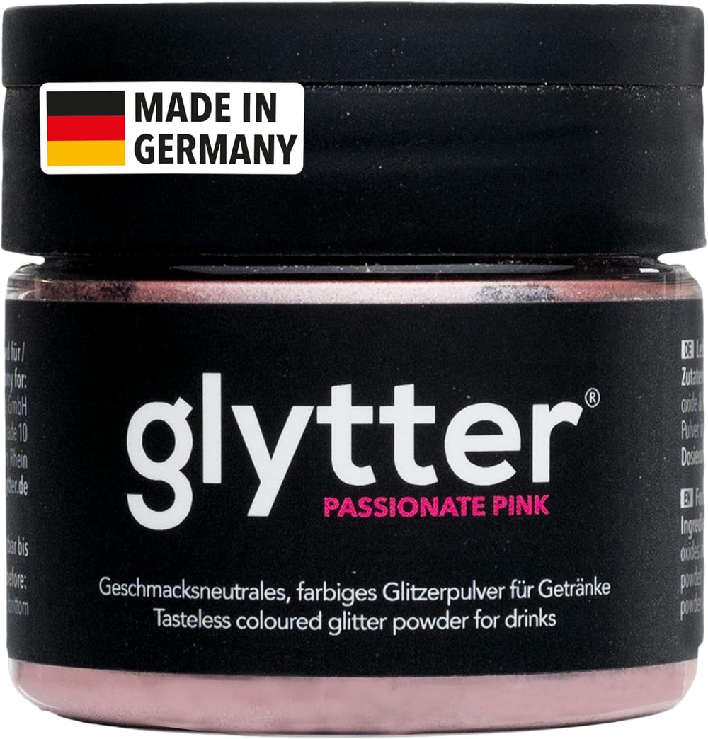 Glytter Glitter Powder For Drinks (pink) – Essbarer Glitzer für Getränke und Flüssigkeiten, Pink, 10 Gramm Naty Shop Standardtitel