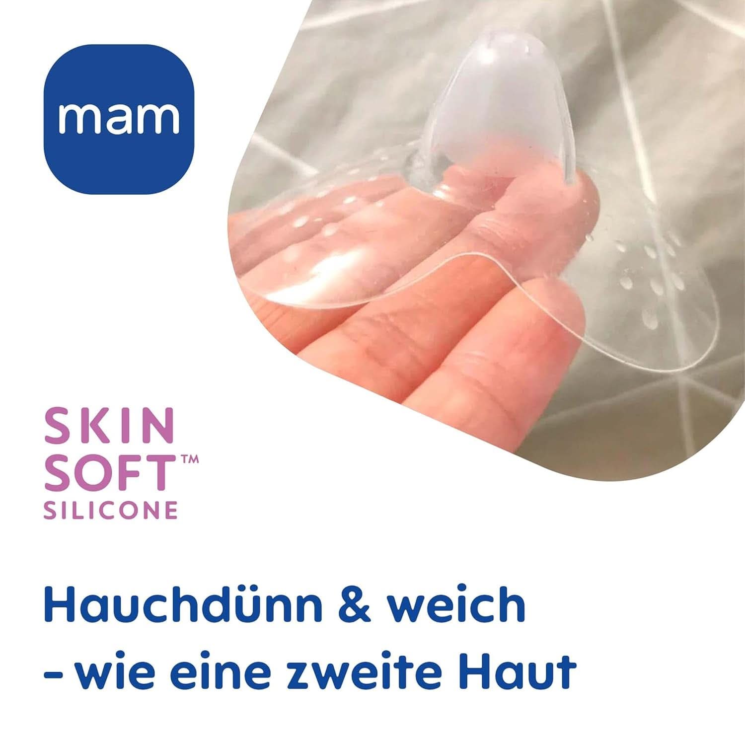 MAM Stillhütchen Größe S (Ø 17 Mm) Im 2Er-Set, Extra Weiche Brusthütchen Zum Schutz Beim Stillen, Brustwarzenschutz Für Maximalen Hautkontakt Zwischen Mutter Und Kind Accessories Food and Breastfeeding Bebe Naty Shop