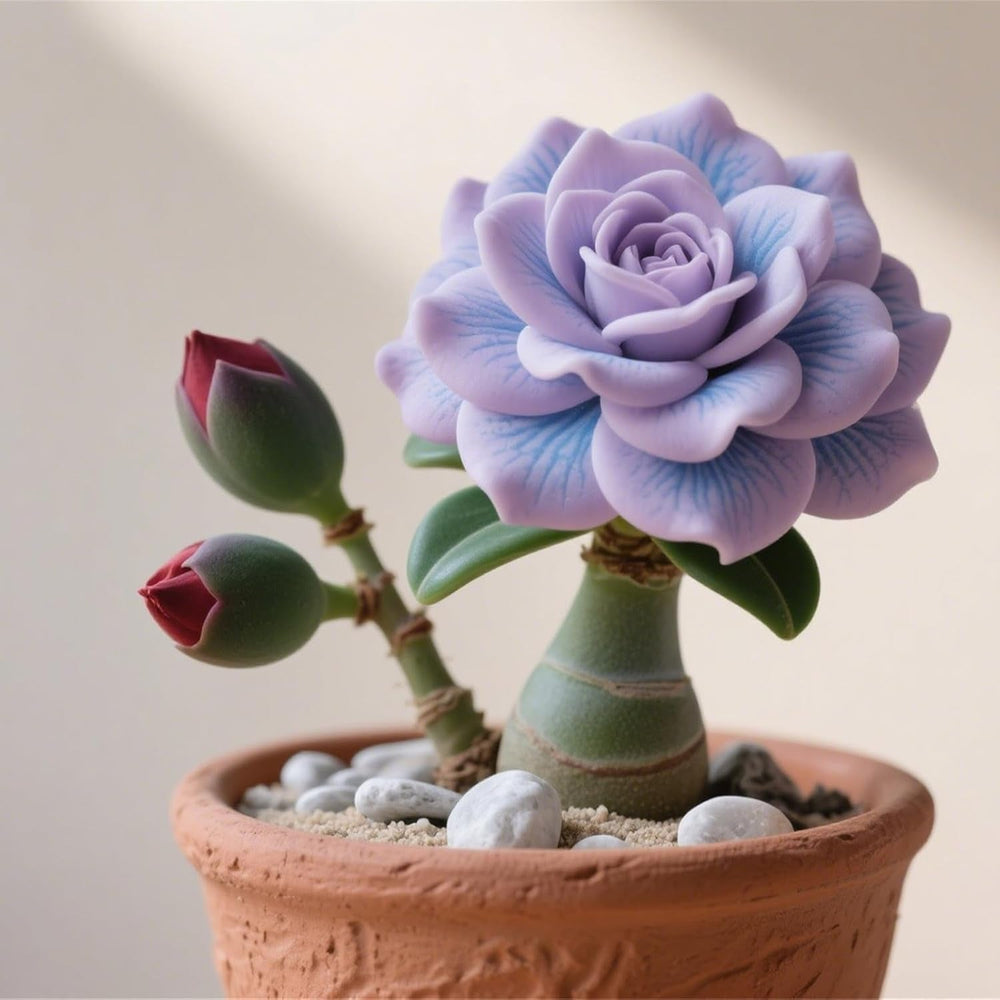 Winterhart pflanzen, Gift, Mysteriöse magische Glühbirne,Lebende Pflanzen,Mehrjährige Blumenzwiebel ist winterhart,Blumenzwiebel Mix-2Wüstenrose knollen-C