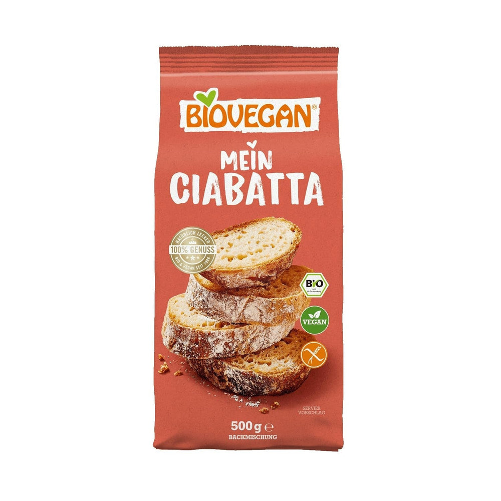 Biovegan Mein Ciabatta Backmischung Mischung zum Backen und Kochen Naty Shop 1 X 500 Gr