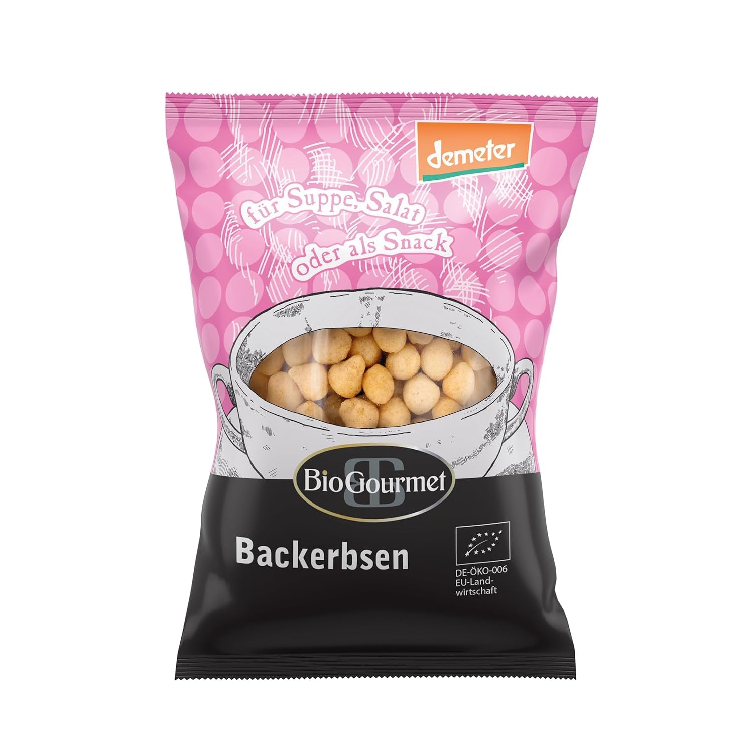 BioGourmet Croutons mit Kräutern, für Suppe, Salat oder als Snack, Bio, Demeter, 100g