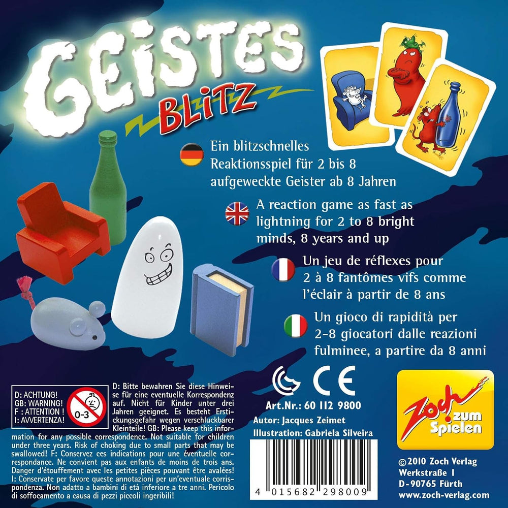Zoch 601129800 Brainwave - Jocul distractiv de reacții pentru mici și mari; cine prinde rapid piesele potrivite are șanse mari de câștig, de la 8 ani în sus