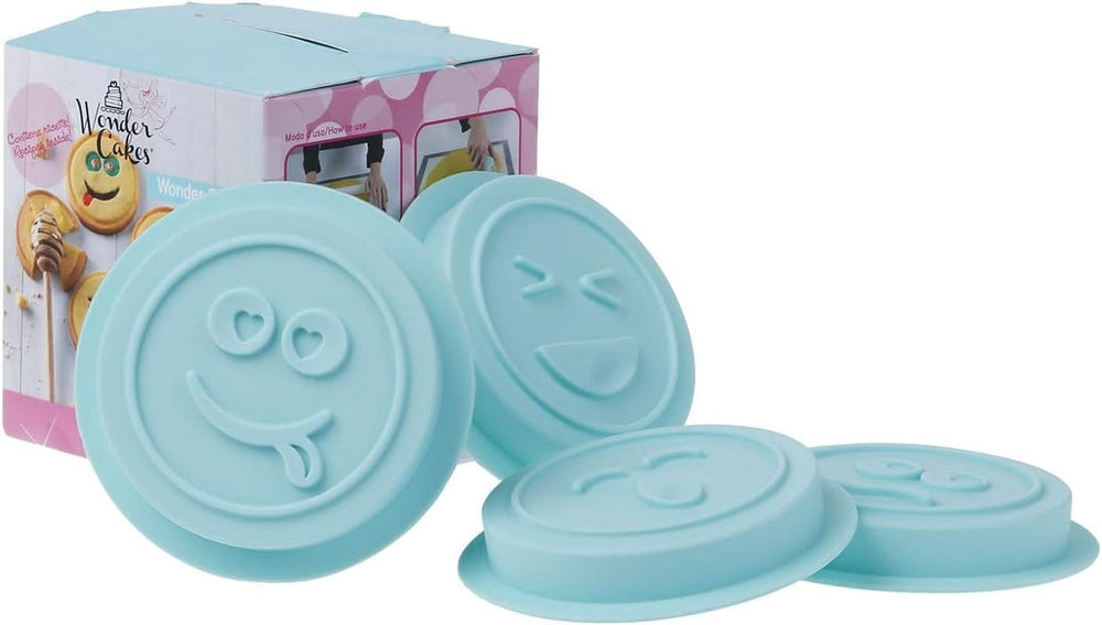 Silikomart 25.440.39.0069, Emoji-Ausstecher-Set, Ø73 MM Naty Shop