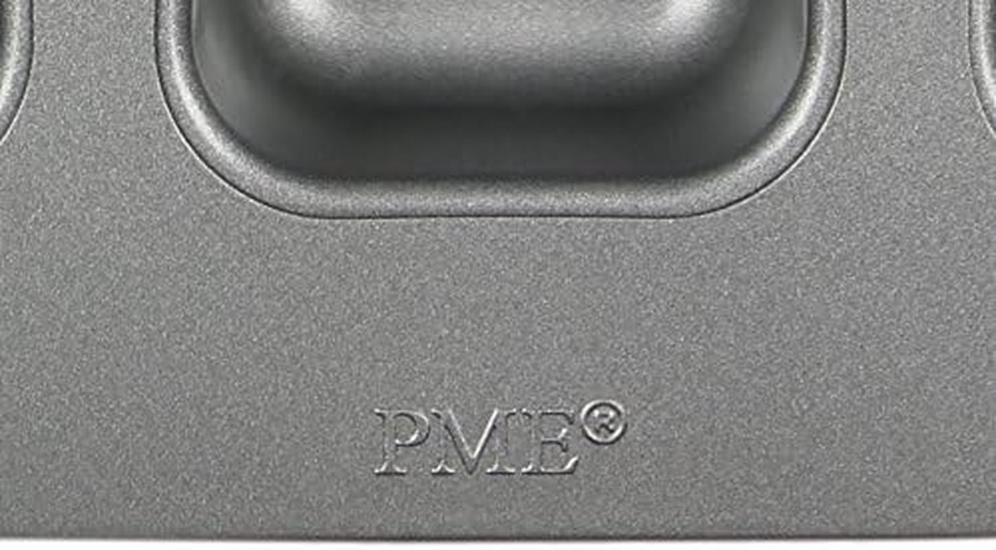 CSB106 Quadratische Antihaftbeschichtete Backform Mit 12 Minilöchern Aus Karbonstahl, Edelstahl, Silver, 37.3 X 26.1 X 3.1 Cm Matrite si tavi pentru copt Naty Shop