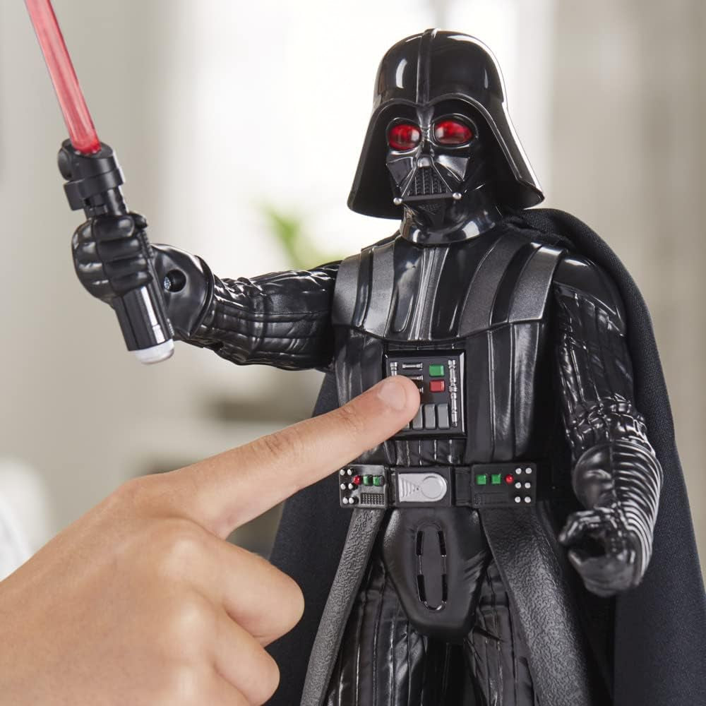 Star Wars Galactic Action Darth Vader, 30 cm große interaktive elektronische Actionfigur, Kinderspielzeug 4+ Actionfiguren Naty Shop