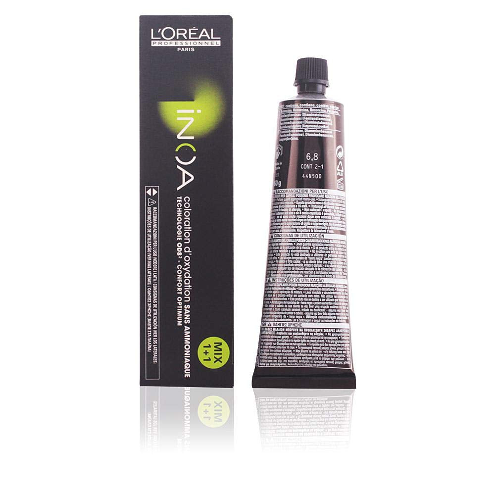 L'Oréal Professionnel INOA Colorație oxidativă fără amoniac 4 maro mediu, 1 pachet, (1x 60 ml) Vopsea pentru par Naty Shop 6.8 60 G (1 pachet)